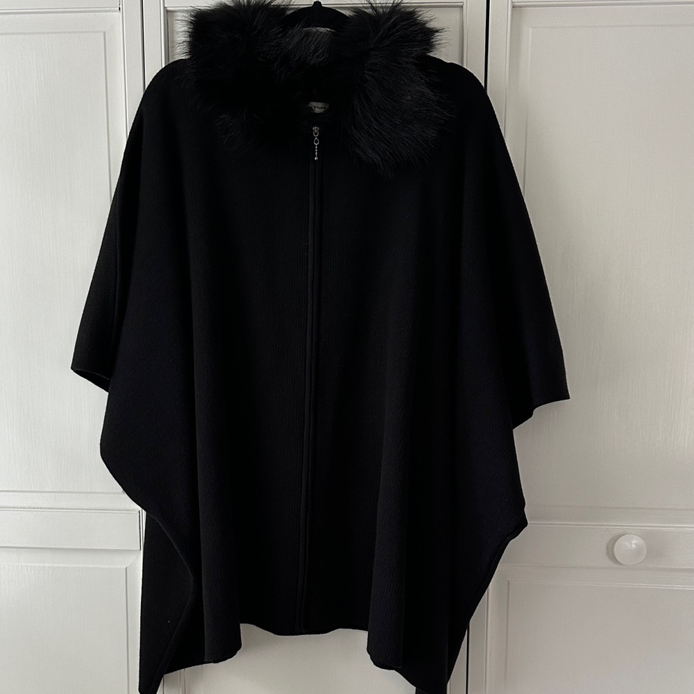Fur Collared Cape - image 1